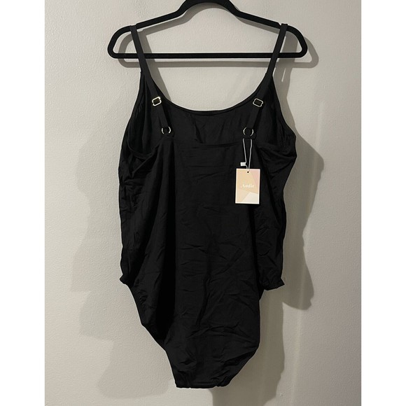 ANDIE Amalfi One Piece Swimsuit Size XXXL Black NWT Adjustable Strap Swim Beach - Picture 8 of 11